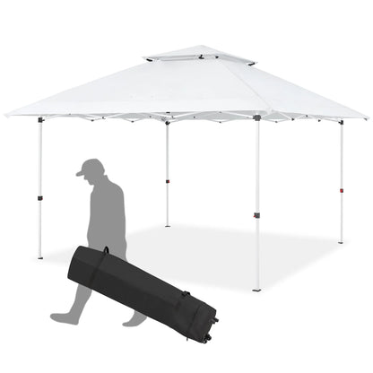 AVAWING 12x12 ft Pop-Up Canopy Tent for Weddings, Parties, Backyards and Cars - Easy Setup & UV Protection for Patio & Outdoor Events (White)