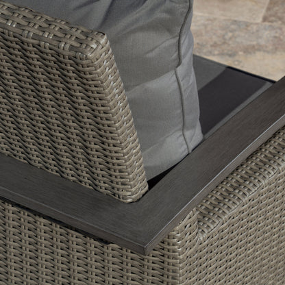 Grand Leisure Las Palmas 4-piece Fire Outdoor Patio Seating Set