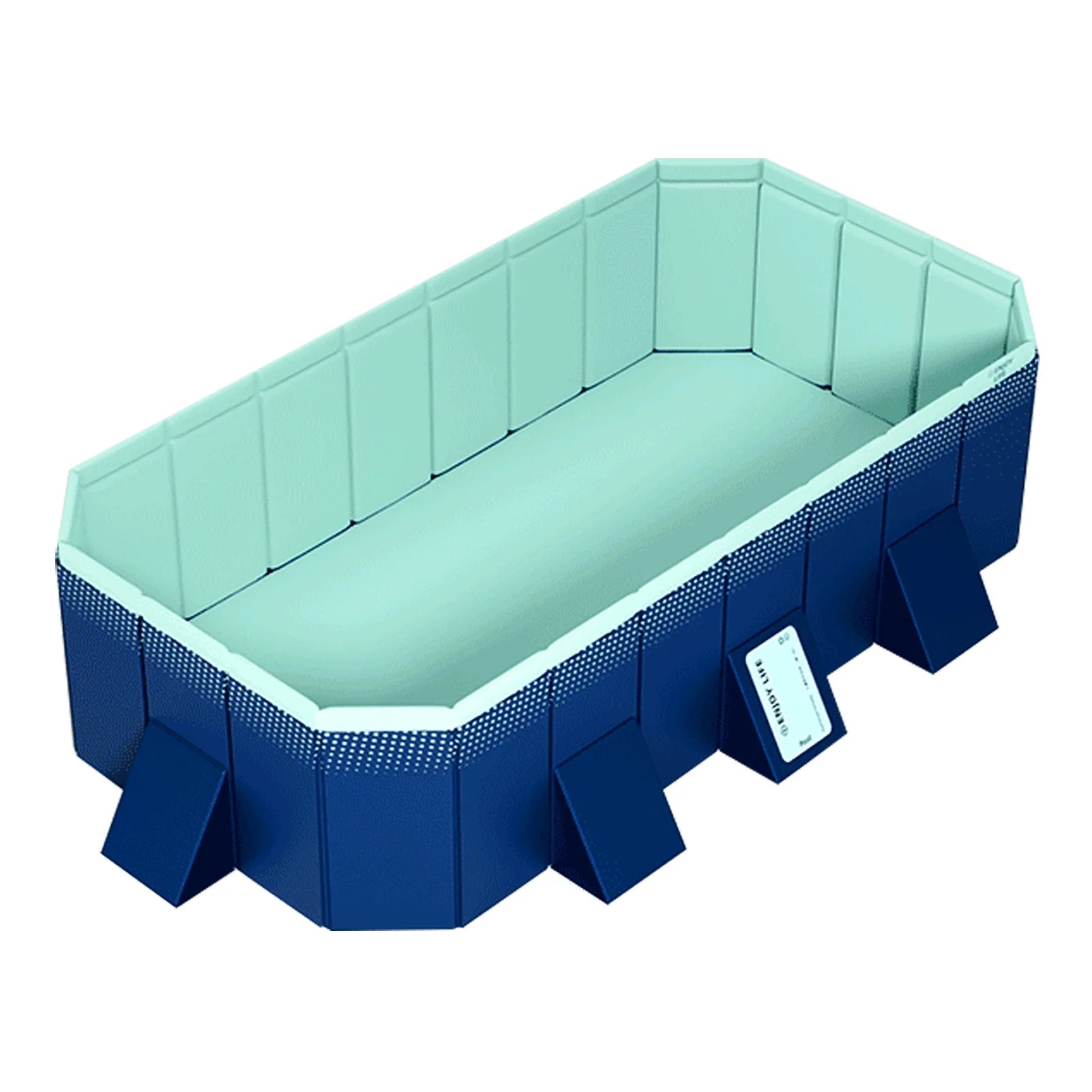 mwptoo Foldable Swimming Pool, Installation-free Portable Kids Swimming Pool, Collapsible Inflatable-Free Large Pool, for Adult Puppy Garden Patio
