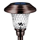 Outdoor Solar Pathway Lights 4 Pack Solar Lights for Yard Garden Decor Waterproof Glass Stainless Steel Auto-on/off Solar Landscape Lights for Lawn, Patio, Yard, Garden, Pathway, Driveway