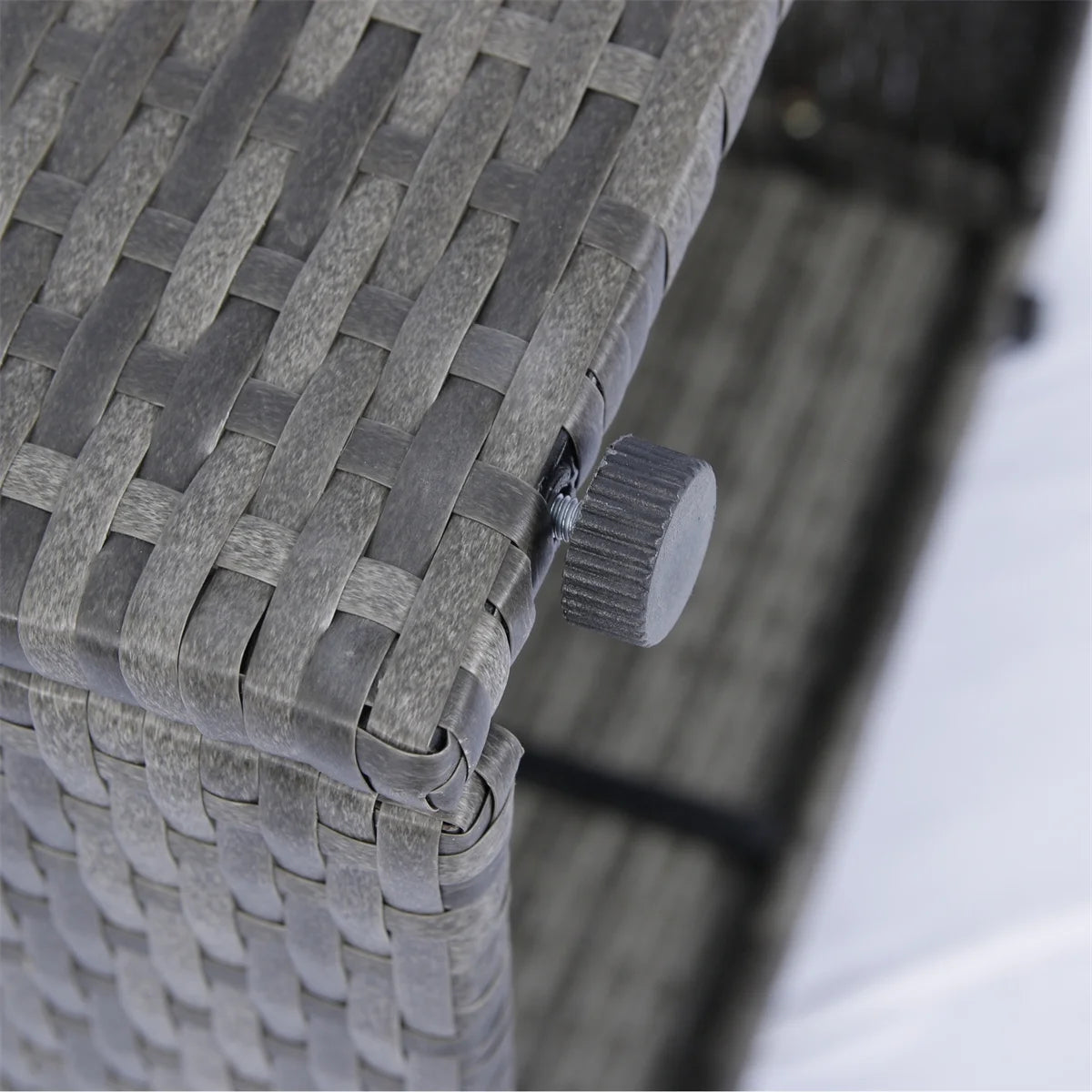 7 Piece Patio Furniture Sets Outdoor Sectional PE Rattan Outdoor Furniture Patio Conversation Set with Cushions and Glass Coffee Table, for Balcony Lawn and Garden, Gray