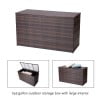 Teamson Home 154-Gallon Patios, Decks, and Pool areas Storage Chest with Waterproof Liner, Brown