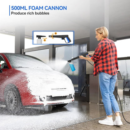Electric Pressure Washer 4800PSI-Max 3.2GPM Power Washer Wash Machine Electric Powered with Foam Cannon for Car, Floor, Garage, Patio Washing, Blue