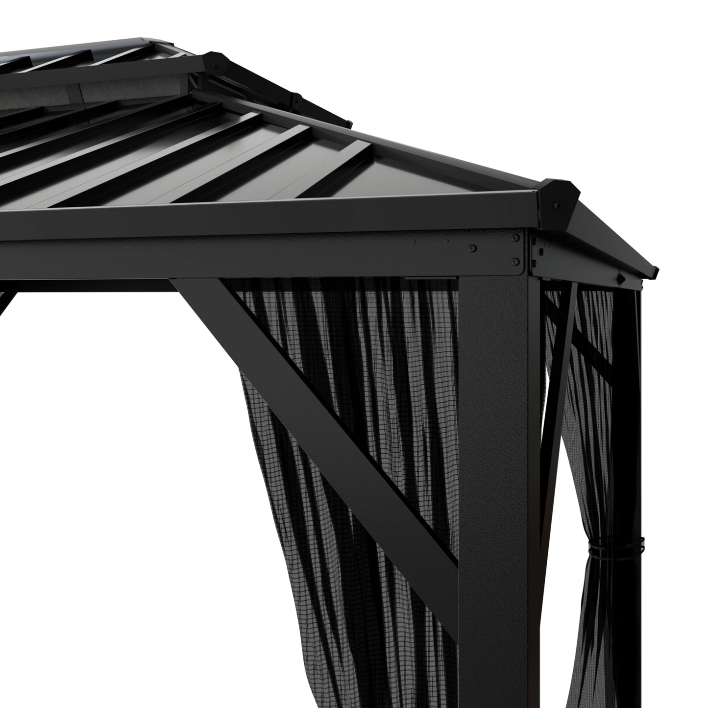 VEIKOUS 12' x 20' Outdoor Hardtop Gazebo, Double Roof Metal Gazebo for Patio, Garden, Lawn, Party
