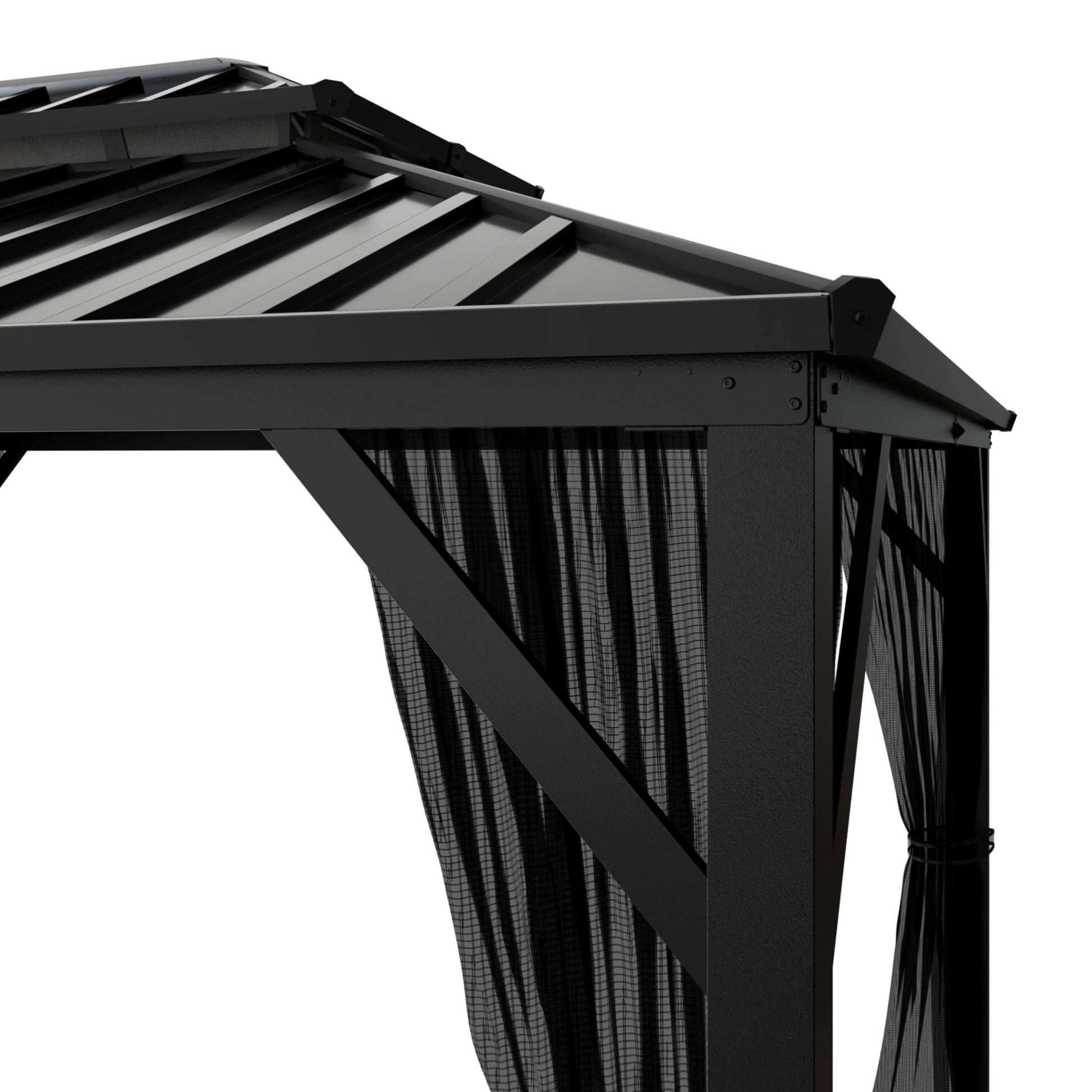 VEIKOUS 12' x 20' Outdoor Hardtop Gazebo, Double Roof Metal Gazebo for Patio, Garden, Lawn, Party