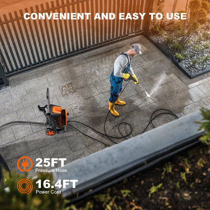 4500PSI Electric High Pressure Washer Machine 3.2 GPM 1800W w/Deck Patio Cleaner