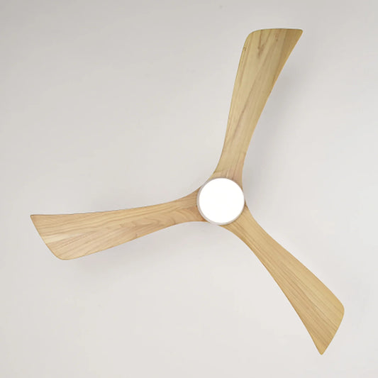 Spaco 52" Ceiling Fan, Indoor/Outdoor Ceiling Fans with Lights and Remote, Quiet DC Motor 3 Blade Ceiling Fans 6 Speed Levels for Bedroom Living Room Patio