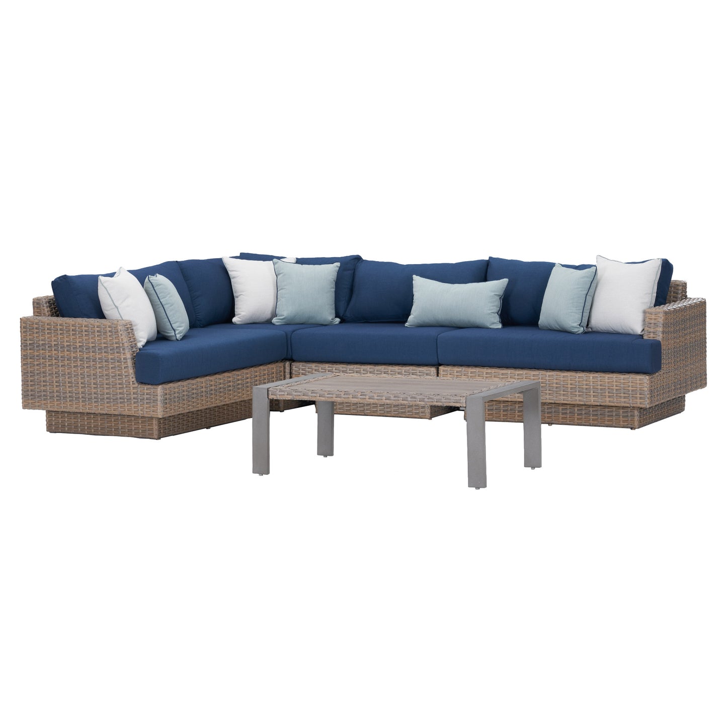 Portofino Repose 5-piece Outdoor Patio Modular Sectional Seating Set