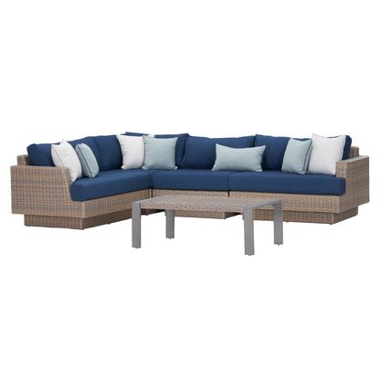 Portofino Repose 5-piece Outdoor Patio Modular Sectional Seating Set