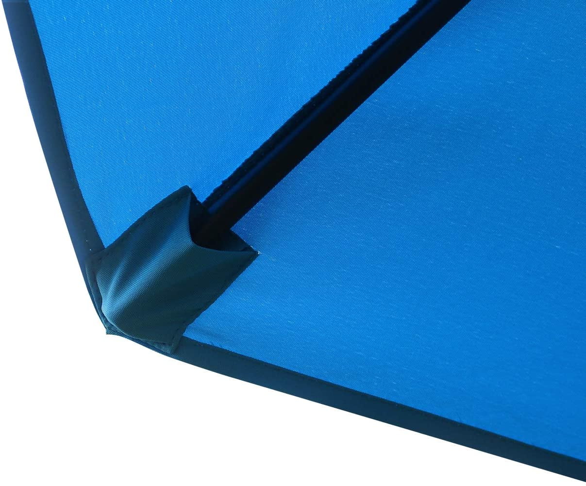 Sunnyglade 10Ft Outdoor Adjustable Offset Cantilever Hanging Patio Umbrella (Blue)