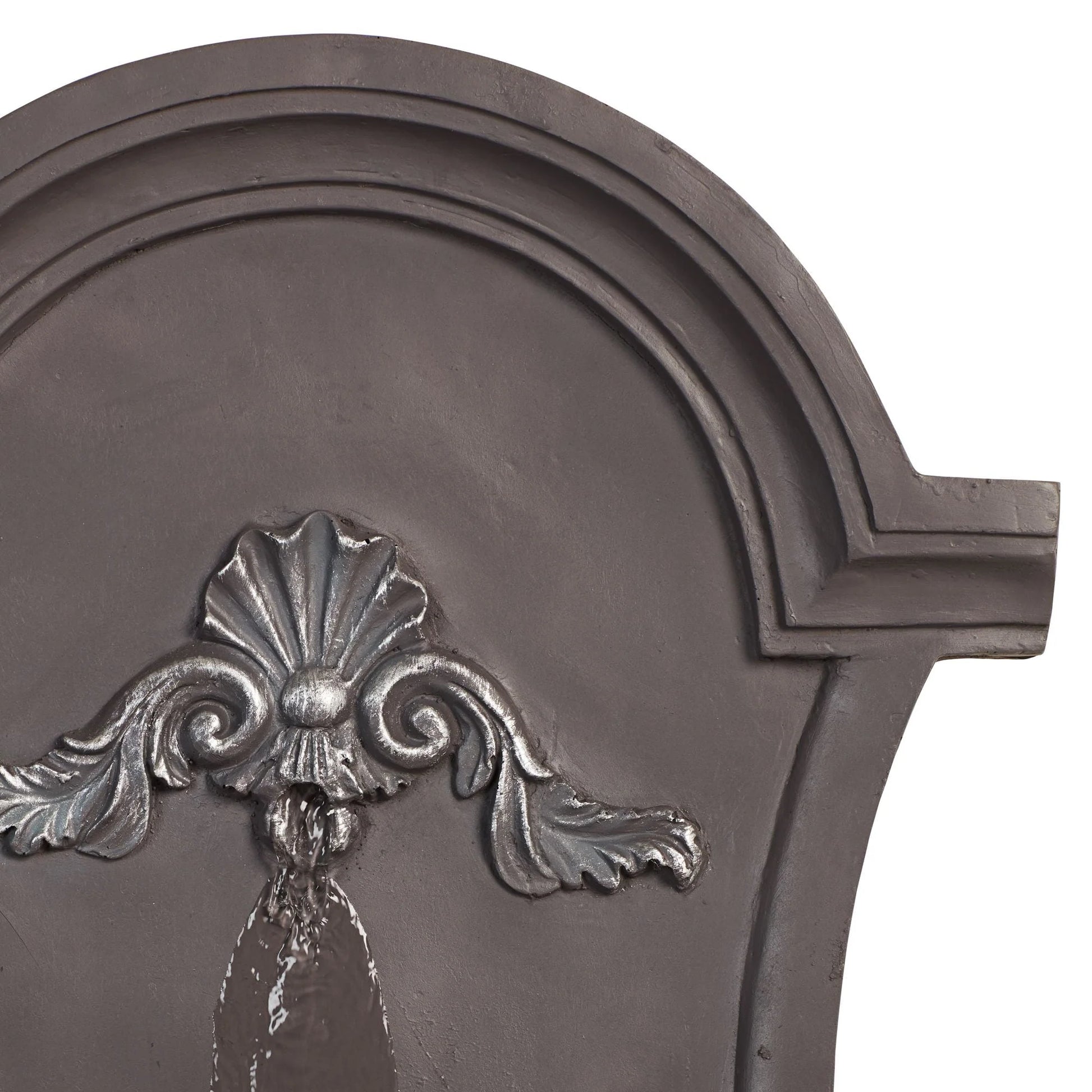 John Timberland Tivoli Grey Ornate Rustic Outdoor 2 Tier Outdoor Wall Water Fountain 33" for Yard Backyard Garden Patio Home Deck Porch House Exterior