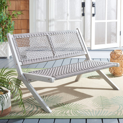 SAFAVIEH Kobina Outdoor Patio, Bench, Black