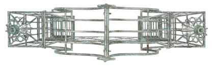SAFAVIEH Beatrix Outdoor Patio Arbor with Door, Antique Green