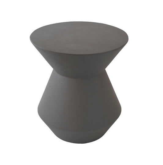 Faux Terrazzo Accent Table, 18.1" Garden Stool - Modern Outdoor Side Table for Patio, Plant Stand, Indoor Decor