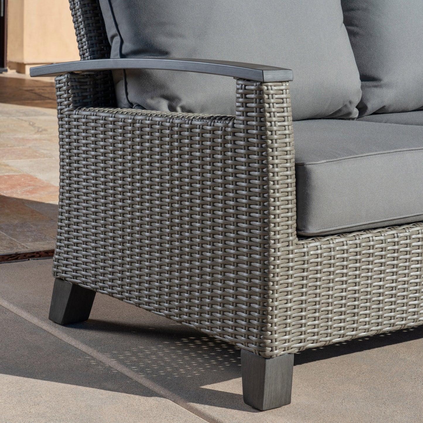 Grand Leisure Las Palmas 4-piece Fire Outdoor Patio Seating Set