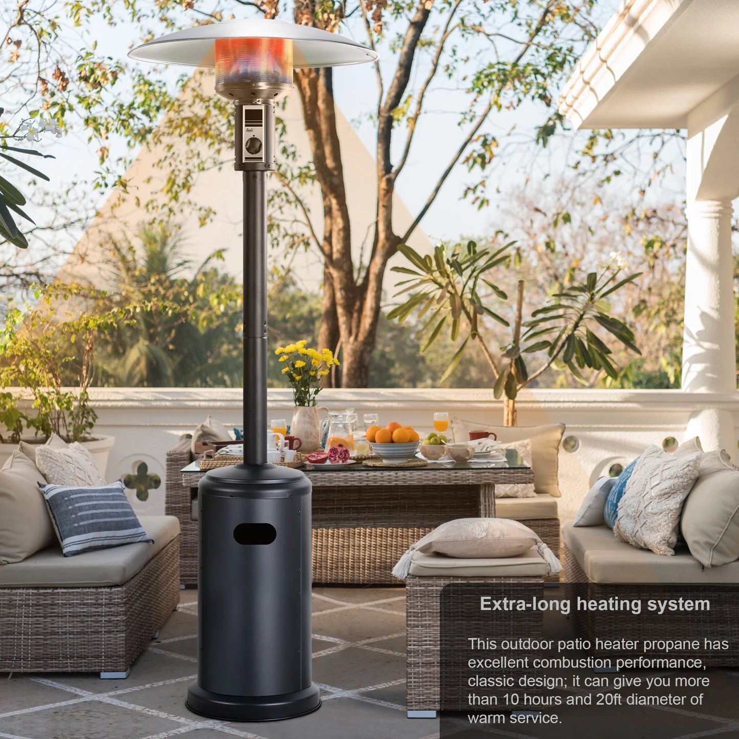 BALI OUTDOORS Gas Patio Heater Propane Patio Heater 40,000 BTU Outdoor Heaters for Patio