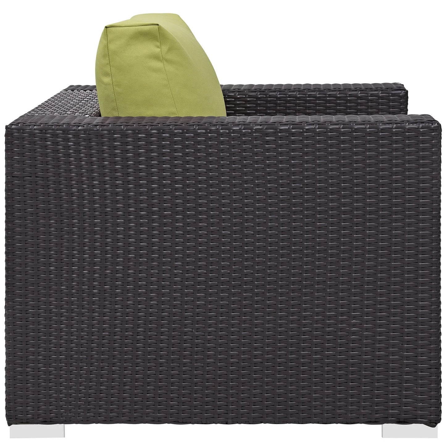 Modern Contemporary Urban Design Outdoor Patio Balcony Lounge Chair, Beige, Rattan
