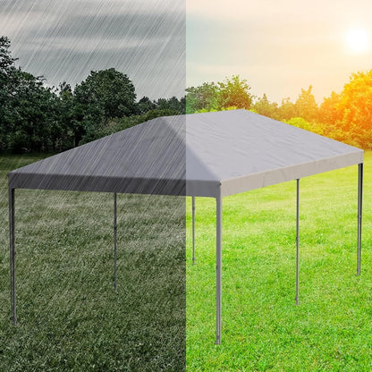 10'x 20' Pop up Canopy Tent,inst antEasy Setup Commercial Canopy Tent with 2Pcs Sidewalls, 12 Stakes & 6 Sandbags, Portable Outdoor Tent for Farmers' Market, Wedding, Patio, Party, Event