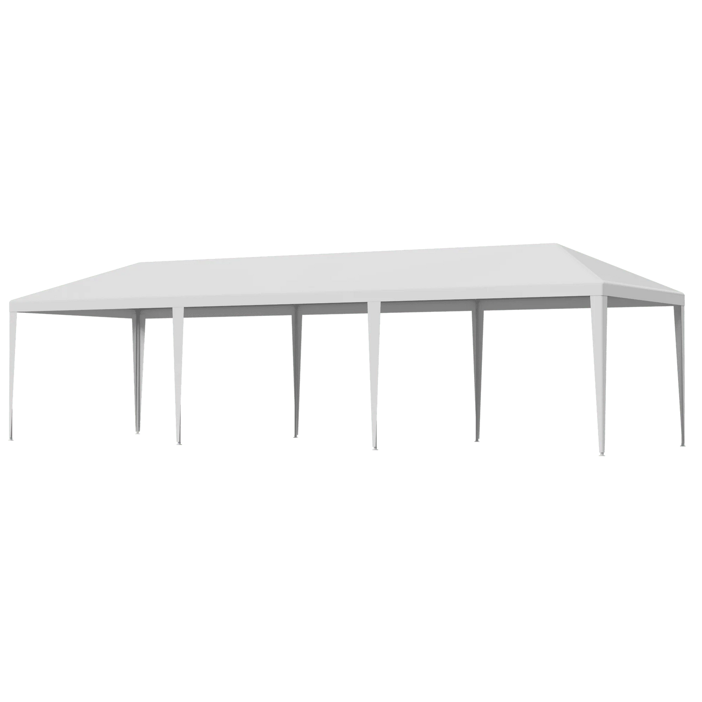 ZENSTYLE Patio Wedding Party Tent Set White Waterproof Canopy - 10 x 30' White