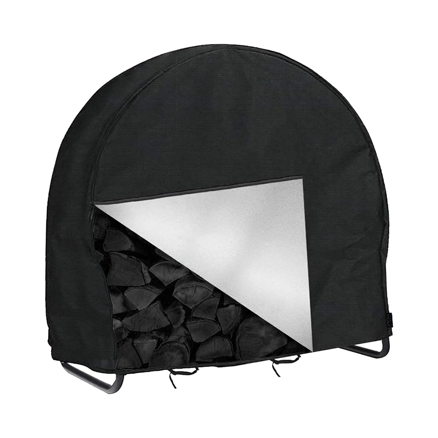Christmas Gifts Clearance! Cbcbtwo Firewood Log Hoop Cover, Outdoor Heavy Duty Oxford Waterproof And Weather Resistant Patio Log Rack Cover,Waterproof Firewood Cover With Openable