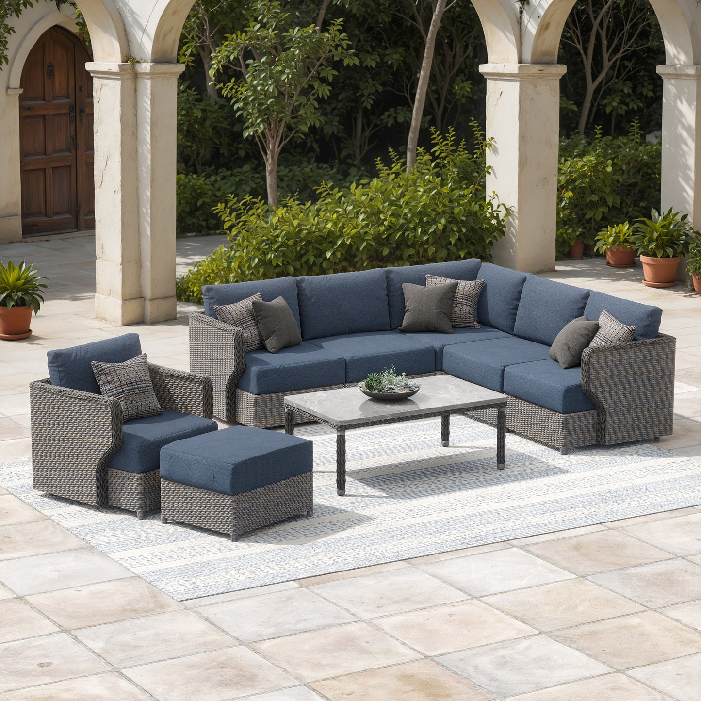 Sirio Richmond 8-piece Outdoor Patio Seating Set