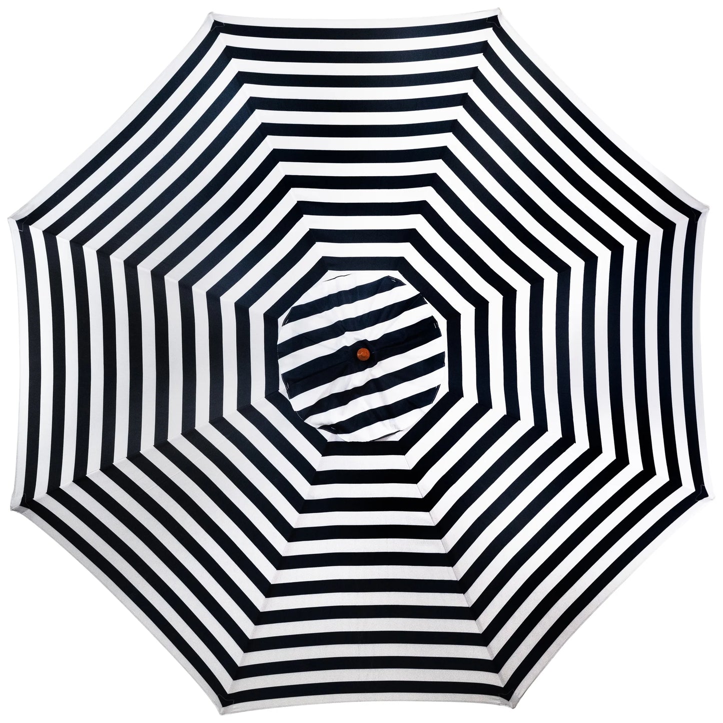 Northlight Striped Outdoor Patio Market Umbrella with Wooden Pole - 8.5' - Blue and White