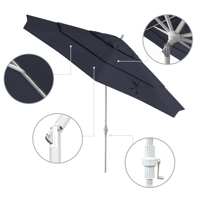 California Umbrella 11' Patio Umbrella in Spectrum Indigo