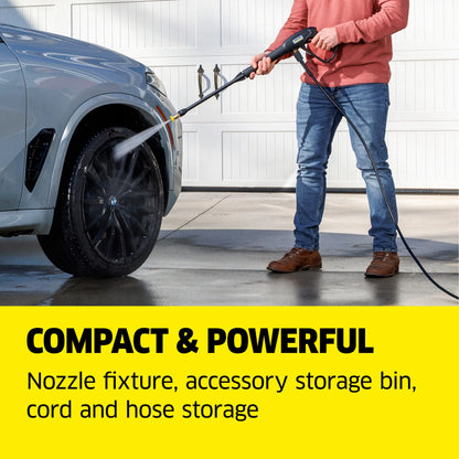 K?rcher Pressure Washer K1700 Cube, CETA Certified, 3 Spray Nozzles, Detergent Tank, For Cars, Driveways, Siding, Patios, 1.2 GPM
