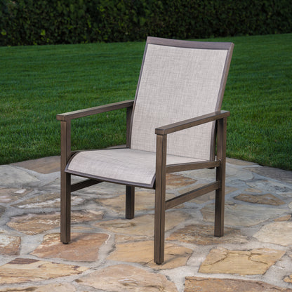 SunVilla Royce 9-piece Sling Outdoor Patio Dining Set