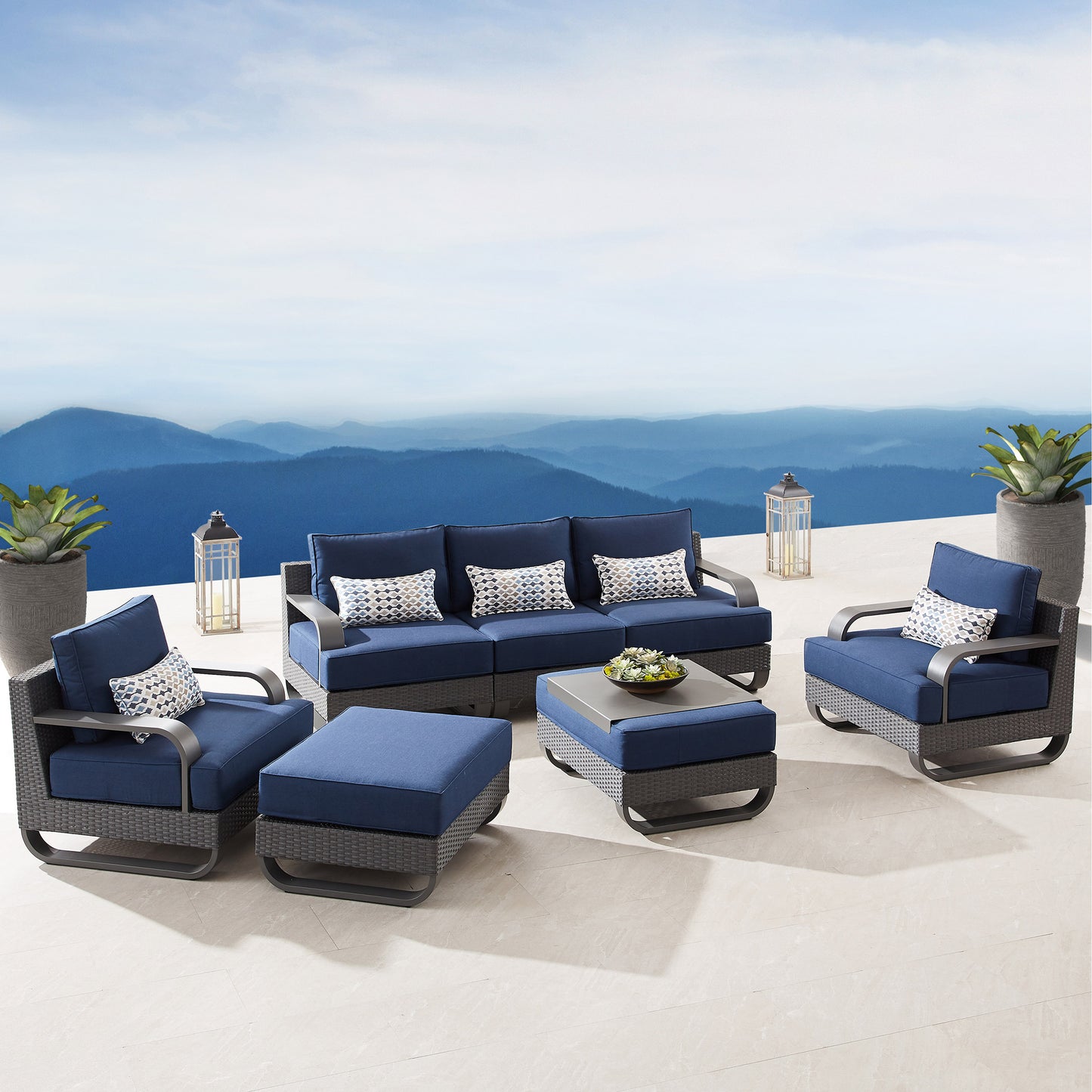 Sirio Pallazzo 7-piece Outdoor Patio Seating Set
