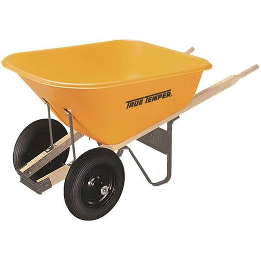 PatioPlus True Temper 8 cu ft Capacity Foldable Wheelbarrows with Dual Tires