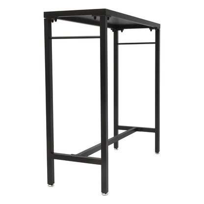Outdoor Bar Table - 39" Narrow Rectangular Bar Height Pub Table, Tall Bar Height Table Sturdy Metal Frame Tall Table Counter with Feet, for Patio, Balcony, Dinning Room,Garden