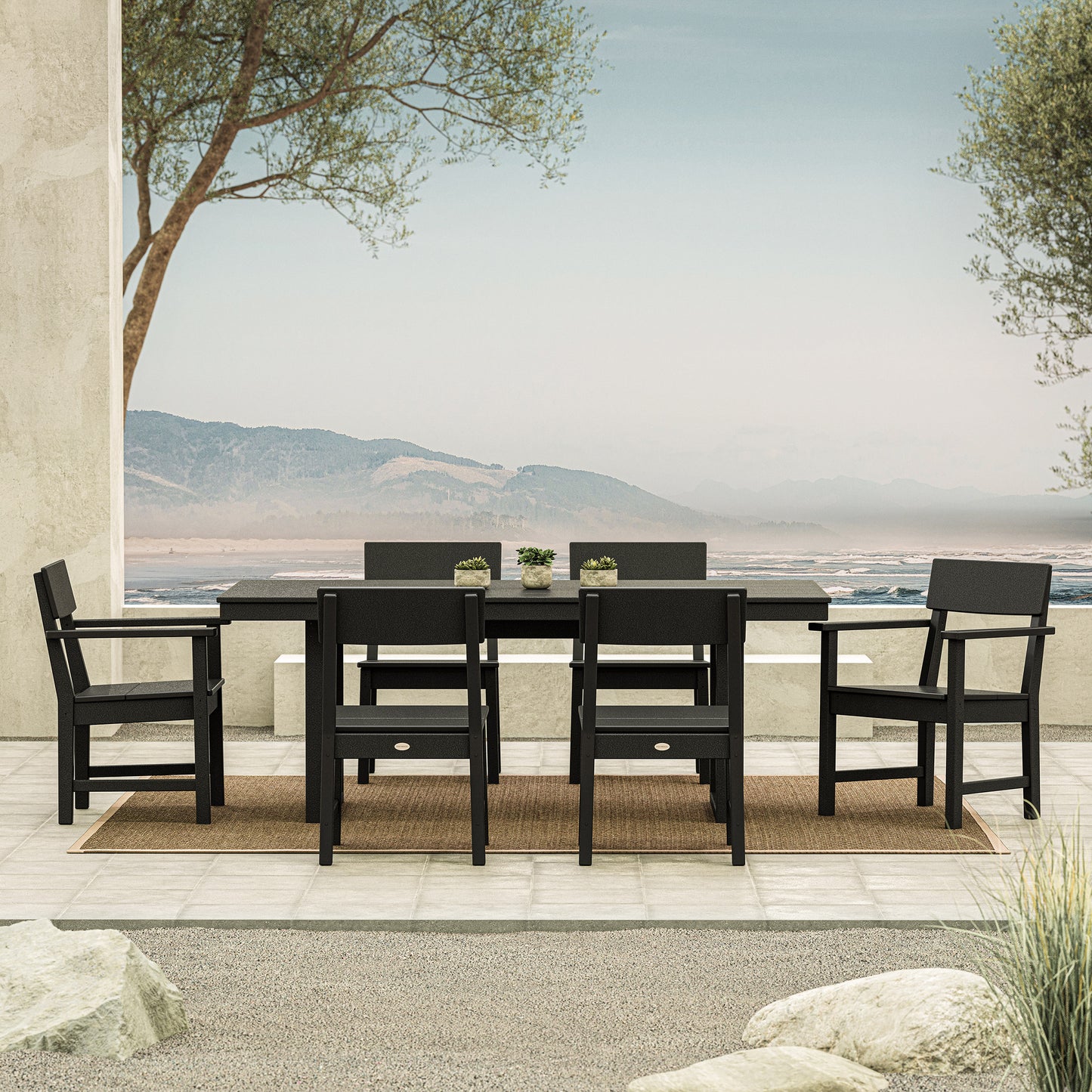 POLYWOOD Westport 7-piece Outdoor Patio Dining Set