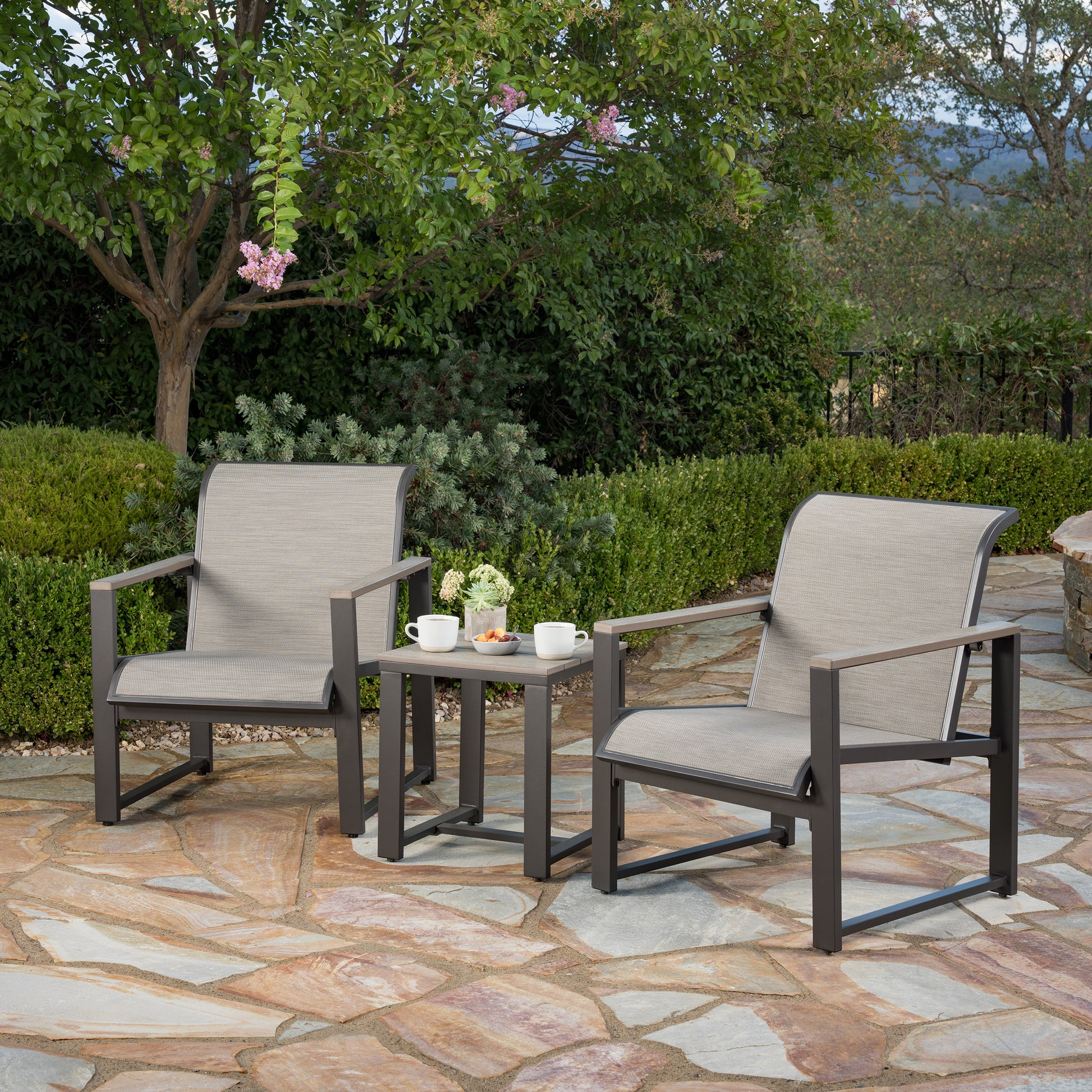 SunVilla Helio 3-piece Outdoor Patio Seating Set