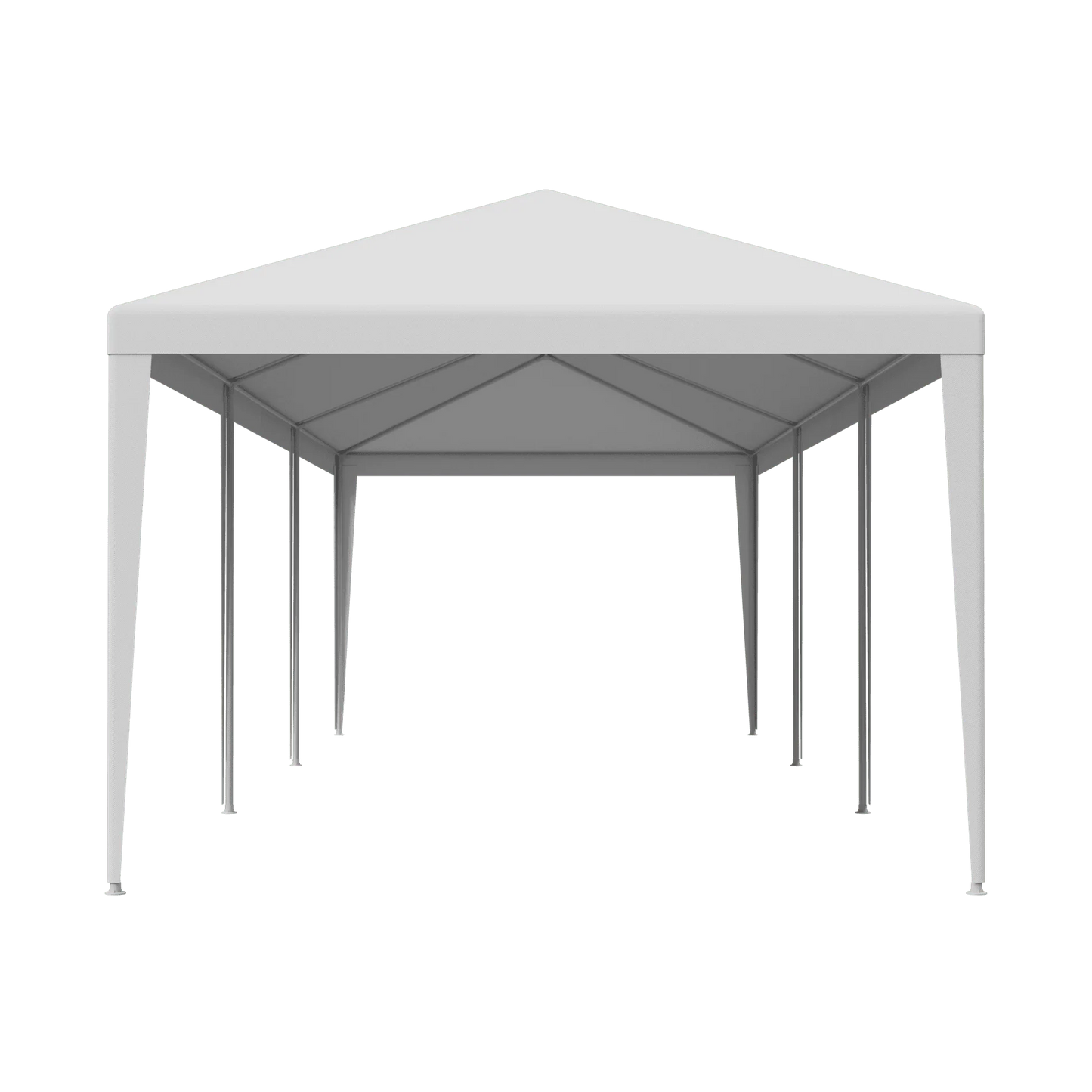ZENSTYLE Patio Wedding Party Tent Set White Waterproof Canopy - 10 x 30' White