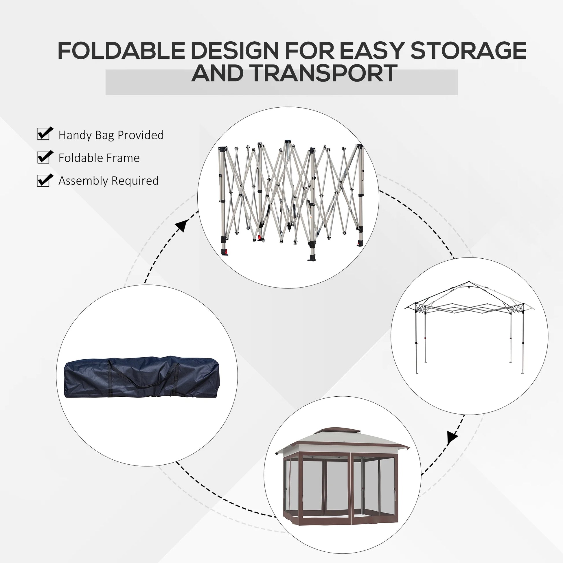 12' X 12' Pop Up Canopy Tent With Netting And Carry Bag, Instant Sun Shelter With 137 Sq.Ft Shade, Tents For Parties, Height Adjustable, For Outdoor, Garden, Patio, Beige And Brown