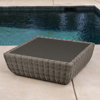 SunVilla Swann Modular Outdoor Patio Table and Ottoman