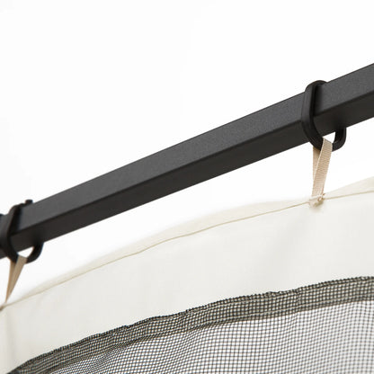 CoSoTower 10' X 13' Replacement Mesh Sidewall Netting for Patio Gazebos and Canopy Tents with Zippers (Sidewall Only), Cream