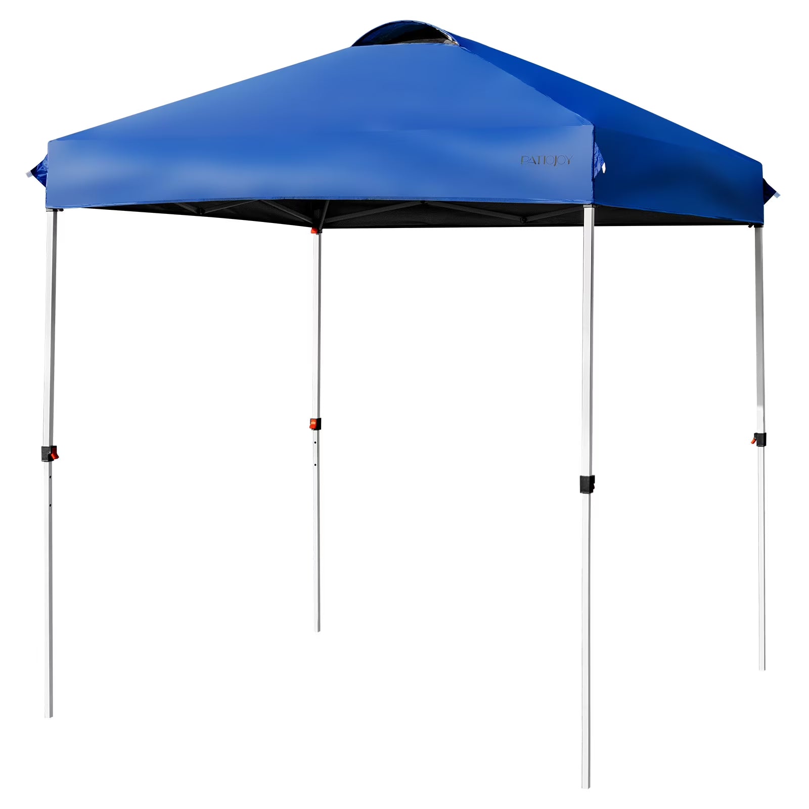 Patiojoy 6.6 x 6.6 Pop-up Canopy Tent Outdoor Camping Sun Shelter w/Portable Roller Bag & 4 Weight Bags Blue
