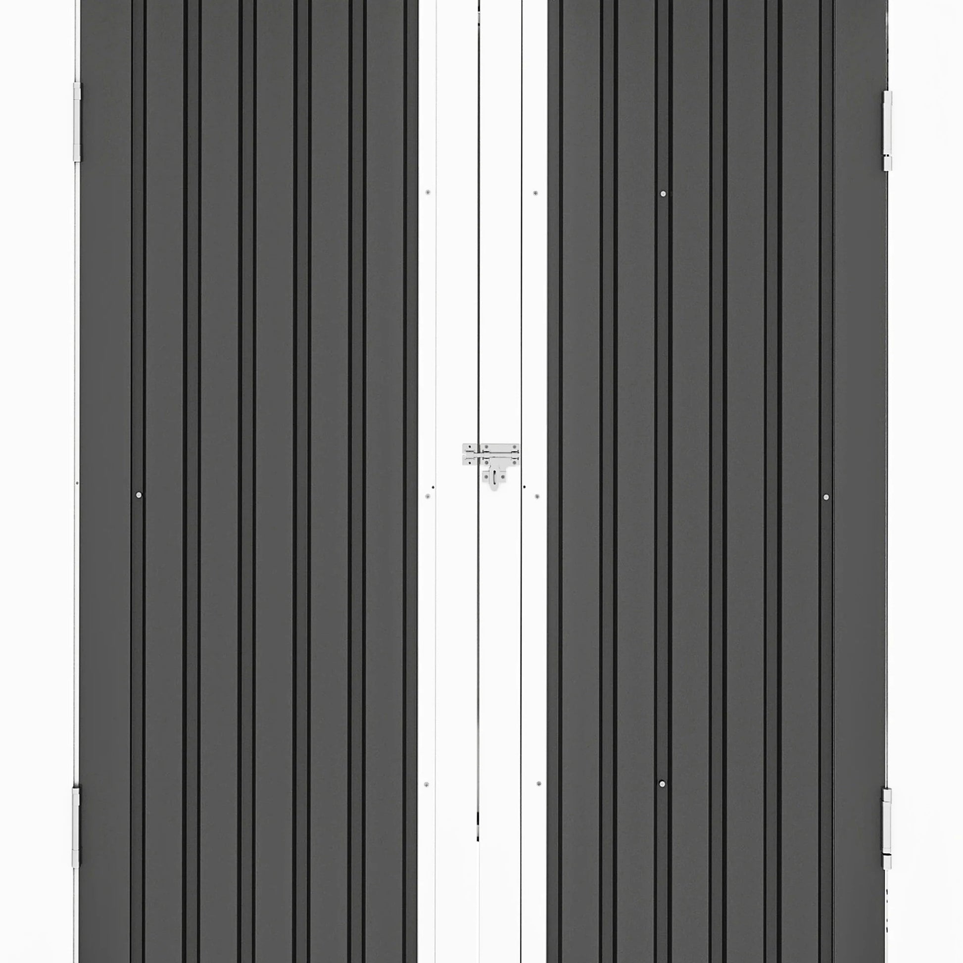 Uforic 9x4 FT Outdoor Storage Shed with Acrylic Windows, Secure Access Lock for Bike Garden Patio Dark Gray