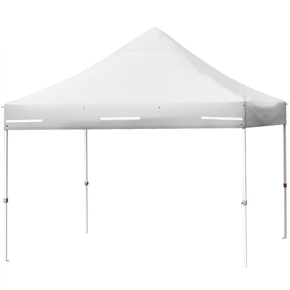 Patiojoy 10x10ft Pop up Tent, 4 Height Adjustment Folding Camping Tent with Awning Blue