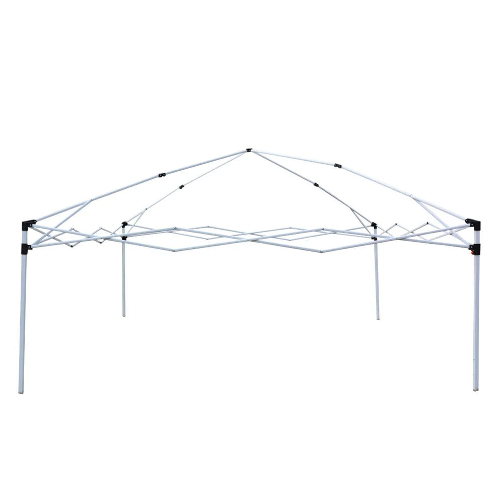 Spaco 10x10 FT pop up canopy with 2 Windows And 2 Doors, Instant Canopies Portable Gazebo UV Resistant Waterproof Enclosed Canopy Tent for Outdoor Events, Patio, Backyard, Party, Khaki