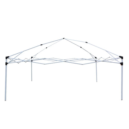 Spaco 10x10 FT pop up canopy with 2 Windows And 2 Doors, Instant Canopies Portable Gazebo UV Resistant Waterproof Enclosed Canopy Tent for Outdoor Events, Patio, Backyard, Party, Khaki