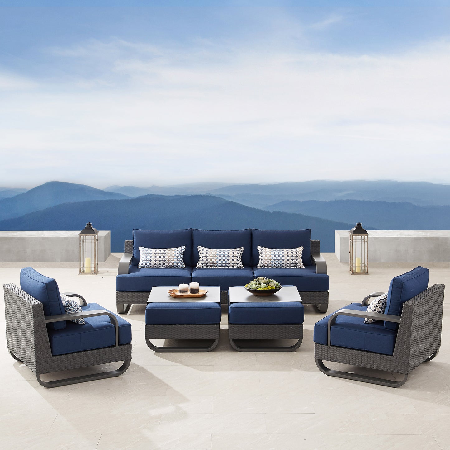 Sirio Pallazzo 7-piece Outdoor Patio Seating Set