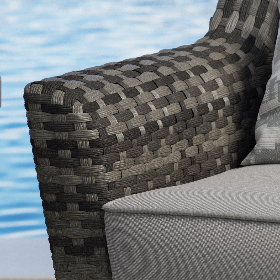 Grand Leisure Lansing 3-piece Outdoor Patio Seating Set with Deep Cushions