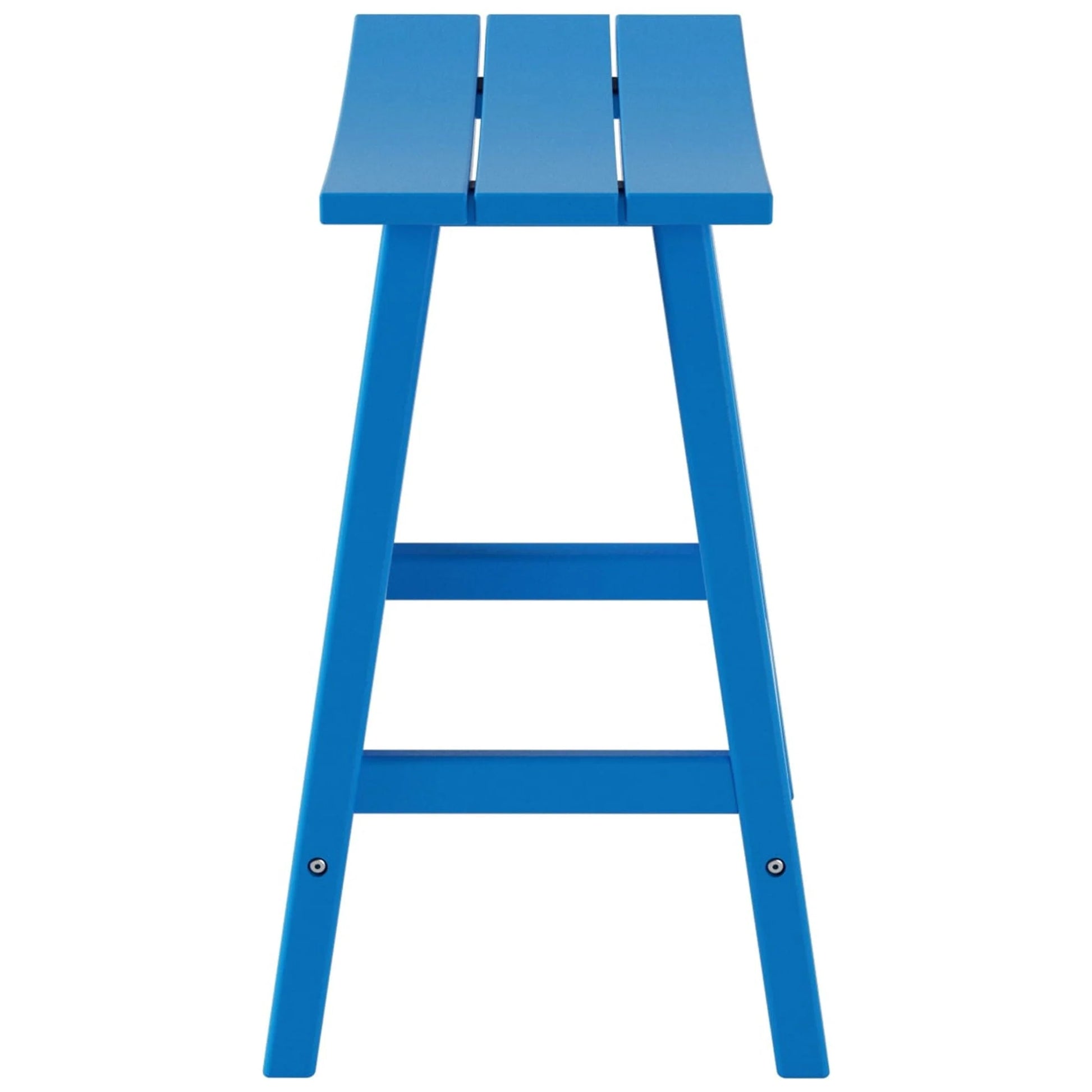 GARDEN 24" Inches Adirondack Plastic Outdoor Bar Stools for Patio, Pacific Blue