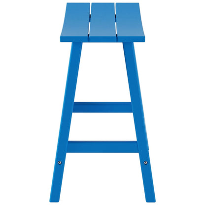 GARDEN 24" Inches Adirondack Plastic Outdoor Bar Stools for Patio, Pacific Blue
