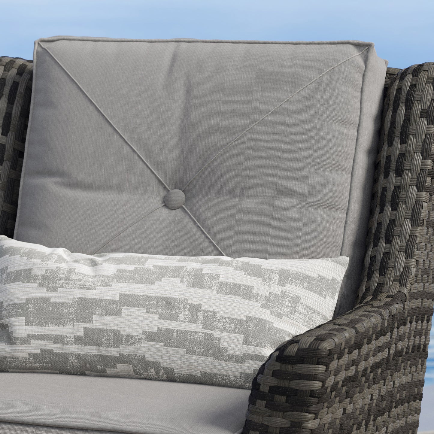 Grand Leisure Lansing 3-piece Outdoor Patio Seating Set with Deep Cushions