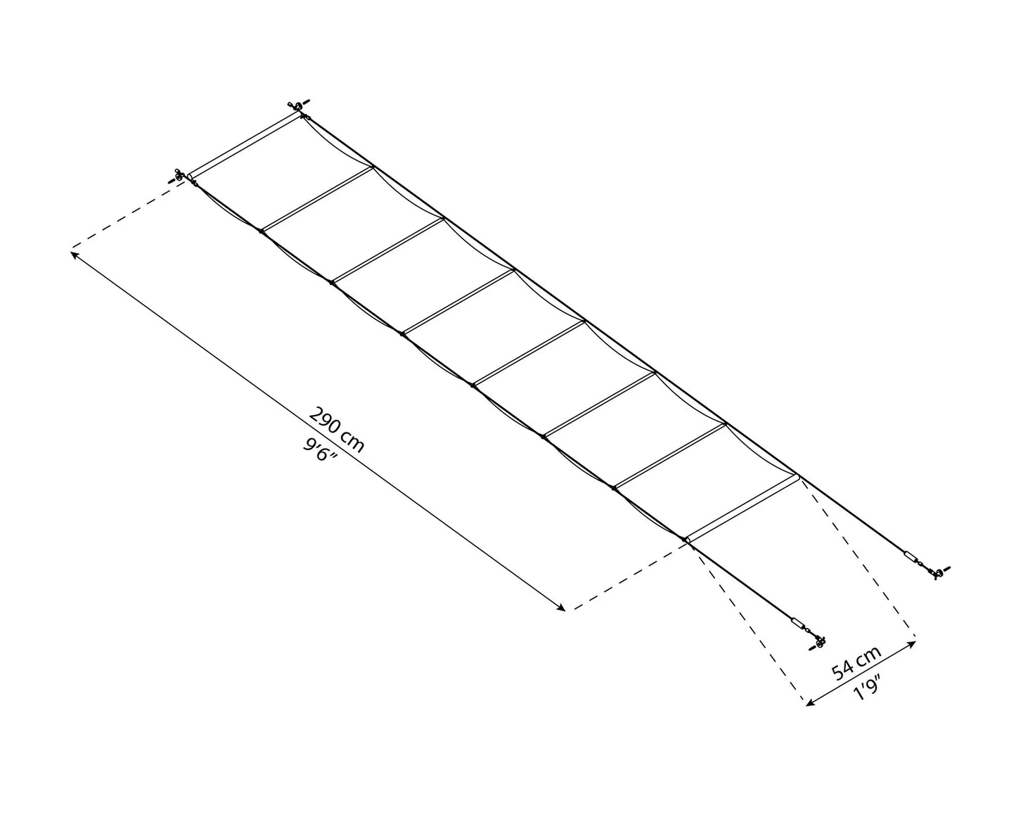 Palram - Canopia Patio Cover Blinds 10' x 10' - White for Feria 10', Olympia, Sierra 10' and Sanremo 10'