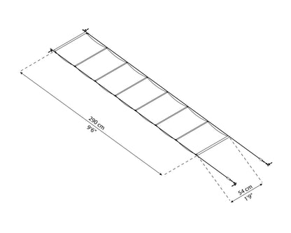 Palram - Canopia Patio Cover Blinds 10' x 10' - White for Feria 10', Olympia, Sierra 10' and Sanremo 10'